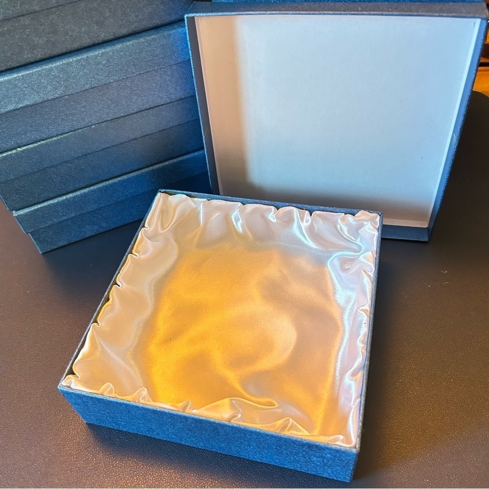 Luxurious Blue and White Gift Box